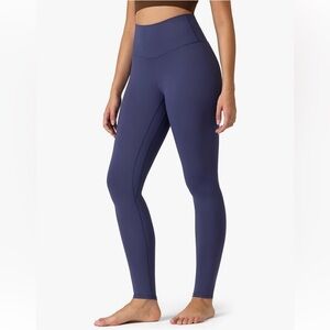 Colorfulkoala Women's High-Waisted Full Length Leggings Midnight Navy NWOT Large